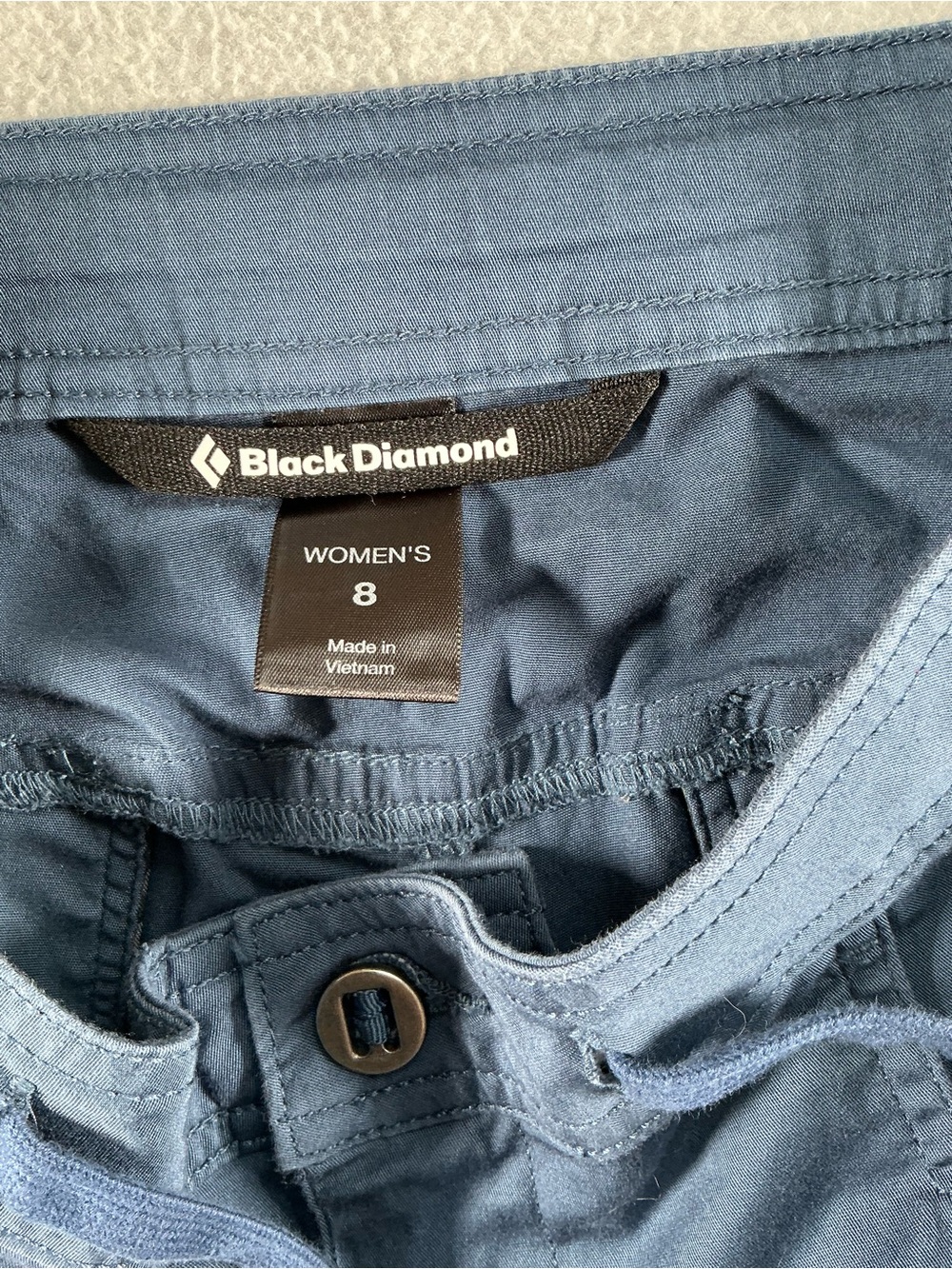 Black Diamond Women’s Size 8 Slate Blue Outdoor Hiking Shorts 8” Inseam Stretch - Picture 4 of 11